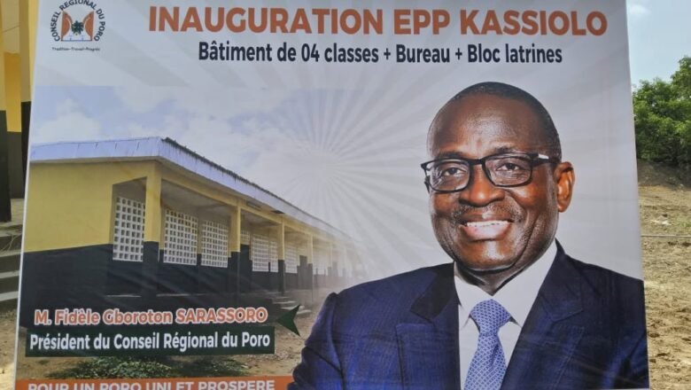 ÉDUCATION à M’BENGUE: LE CONSEIL RÉGIONAL DU PORO OFFRE UNE ÉCOLE MODERNE AUX POPULATIONS DE KASSIOLO